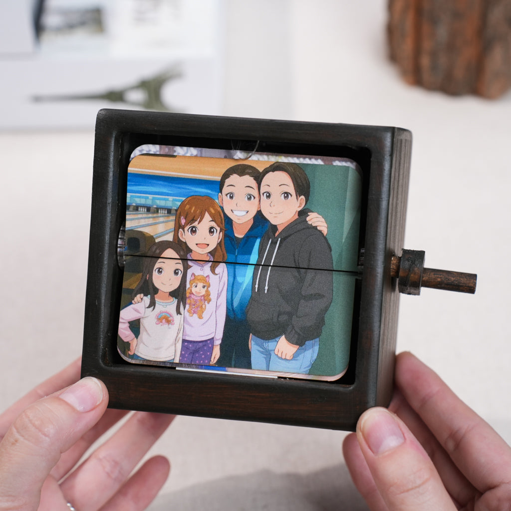 Flip Photo Box – Anime AI Photo Customizable Memory Album