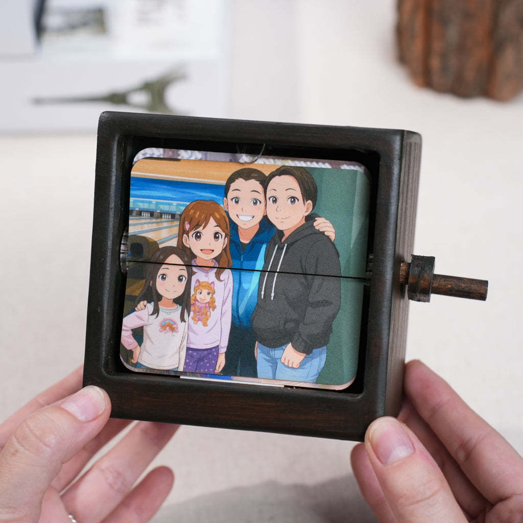Flip Photo Box – Anime AI Photo Customizable Memory Album