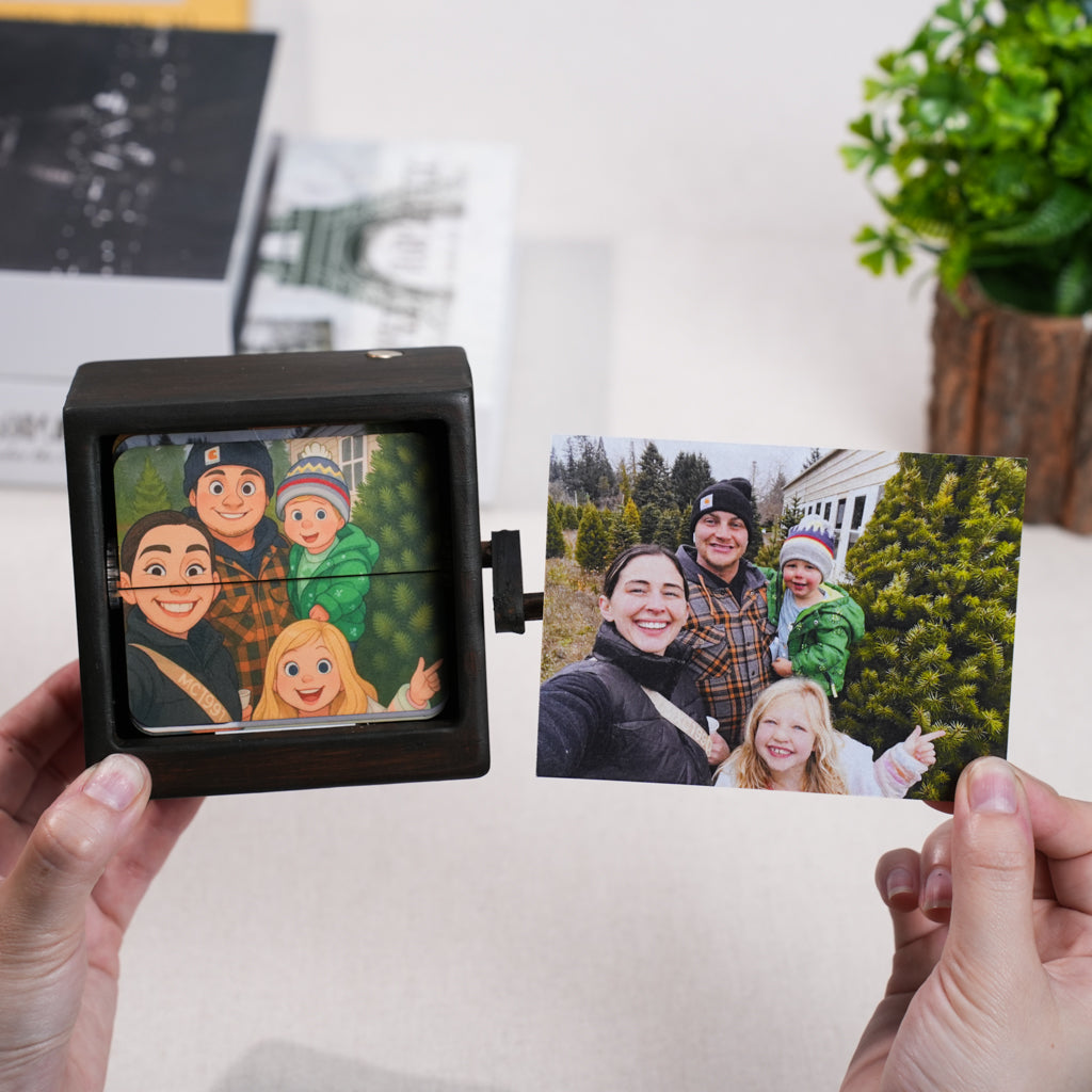 Flip Photo Box – Anime AI Photo Customizable Memory Album