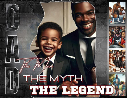 Custom Photo Collage Father's Day Frame Gift - The Best Dad In The World