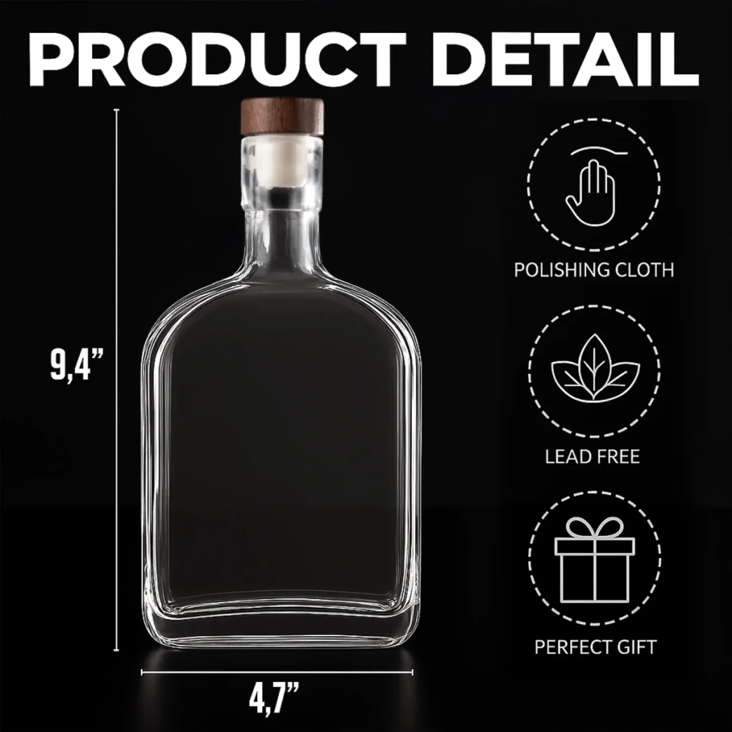 Custom Photo Booth Family Whiskey Bottle - Father's Day Gift For Dad Or Grandpa