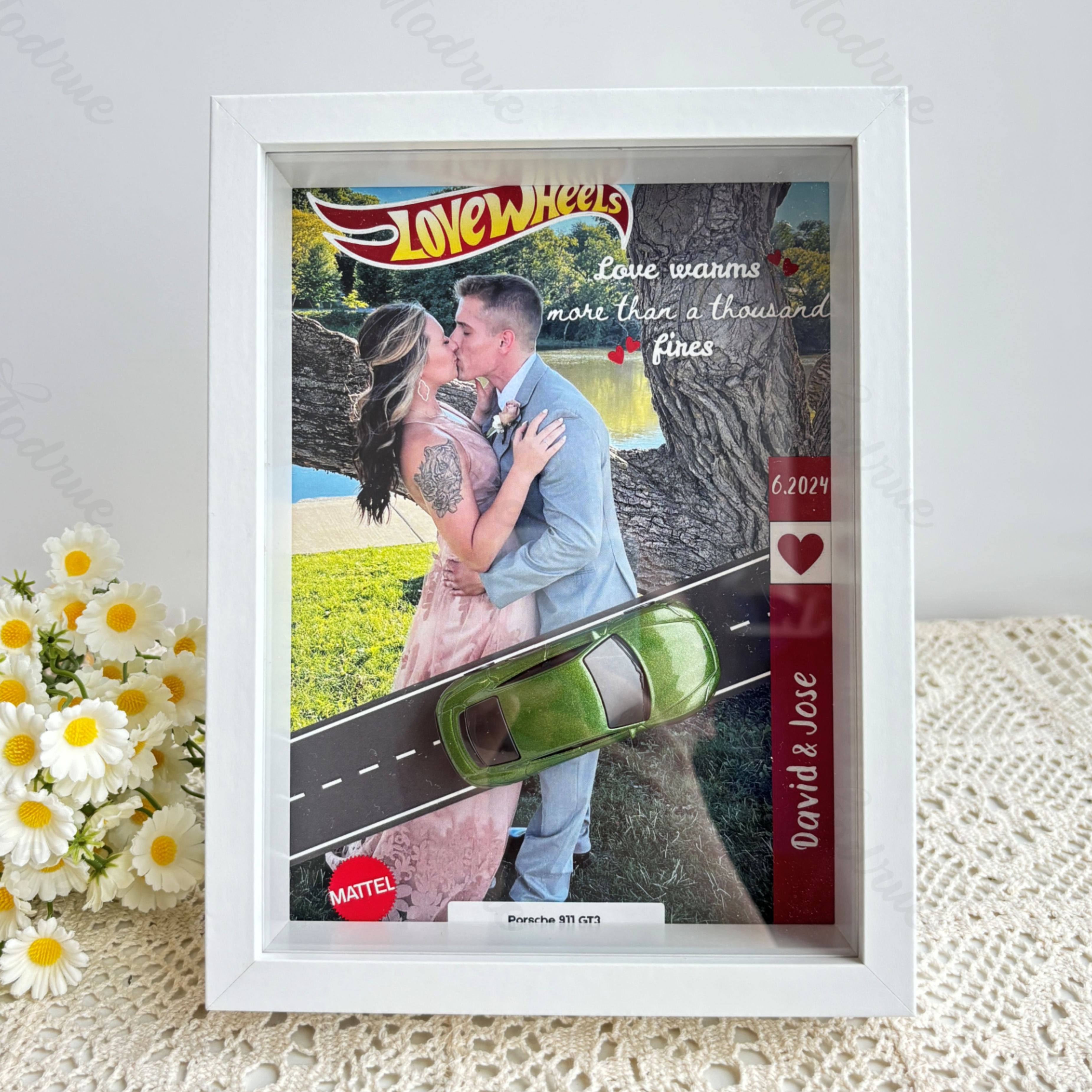 Personalized Car Display Frame With Photo