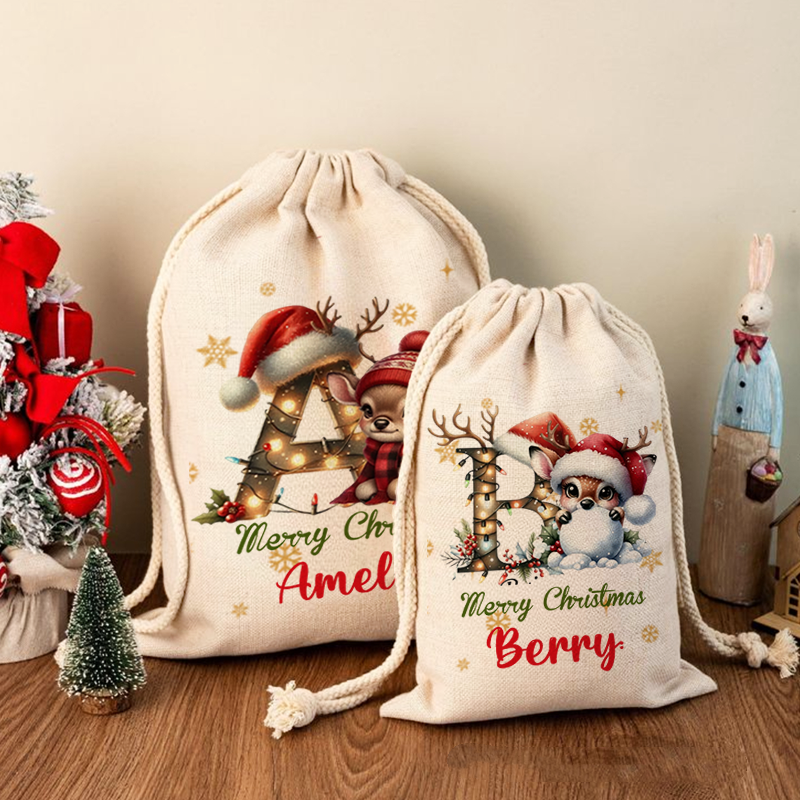 Personalised Santa Sack Xmas Toy Sack With Name Special Delivery Christmas Eve Sack Christmas Present Sack Gift