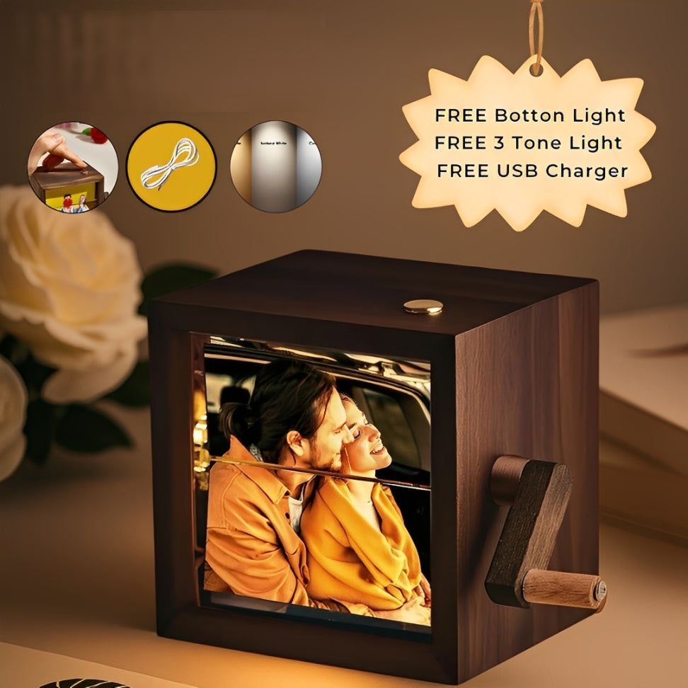 Custom Couple Crank Photo Box