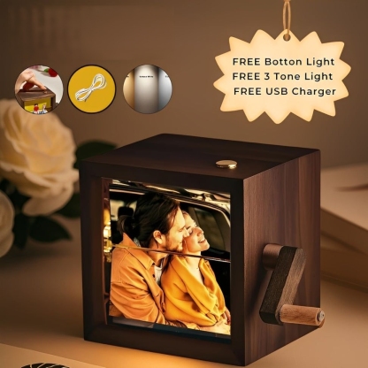 Custom Couple Crank Photo Box