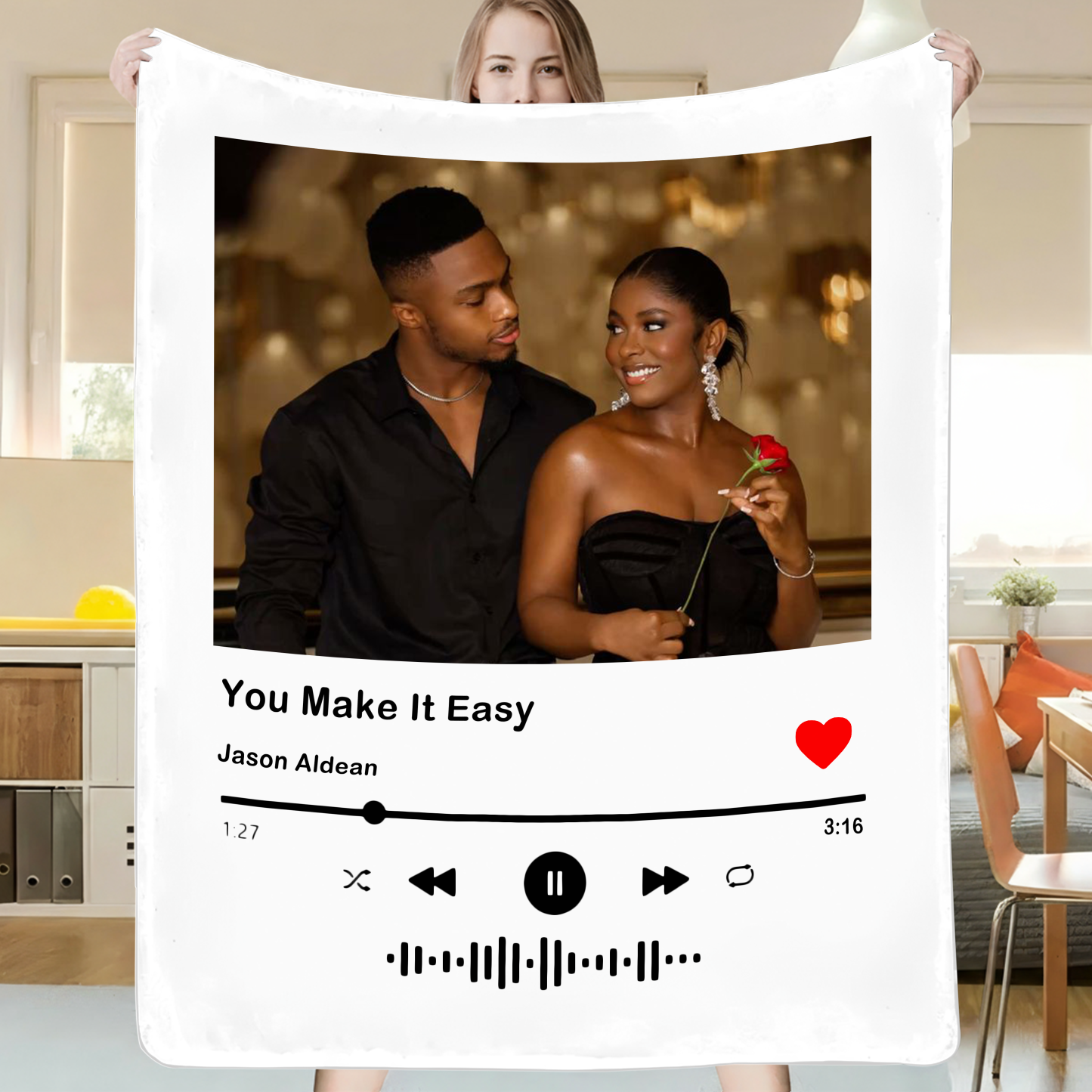 Custom Music Blanket Photo Starlight Blanket