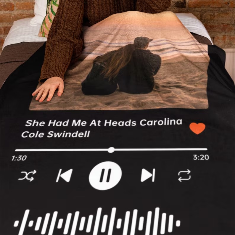 Custom Music Blanket Photo Starlight Blanket