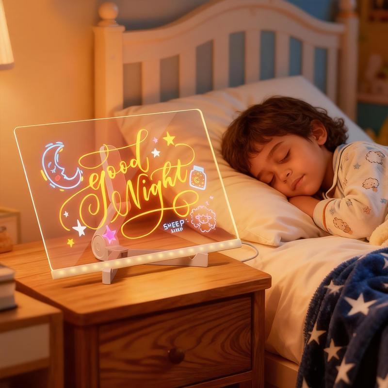 Christmas Drawing Board For Kids-Acrylic Dry Erase Light-Up Board, The Perfect Gift For Birthdays, Christmas, And More!
