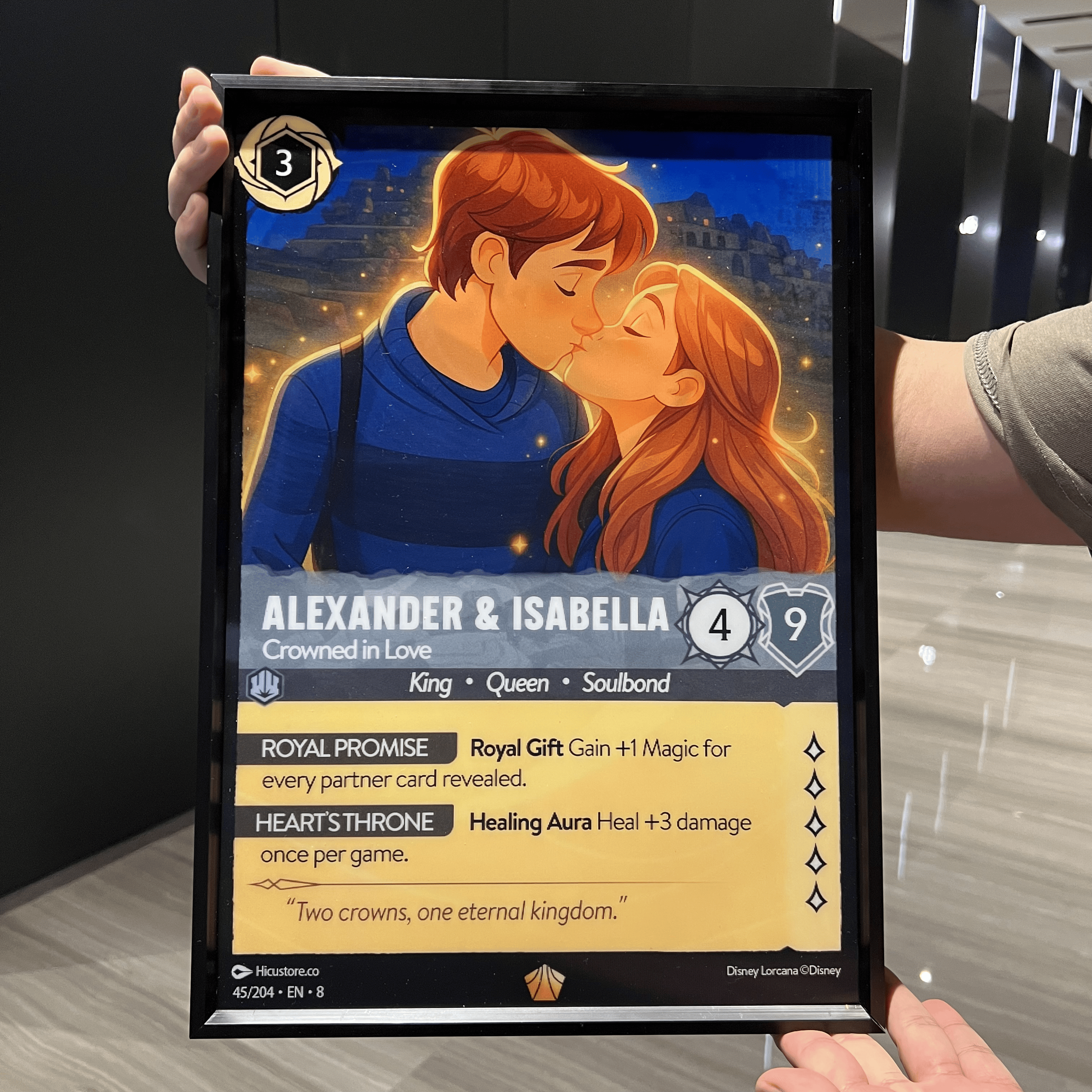 Custom Couple Anime Magic Lenticular Lorcard Frame Wall Art