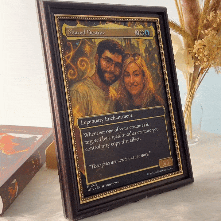 Custom Anime Couples MTG Magic TCG Frame Wall Art