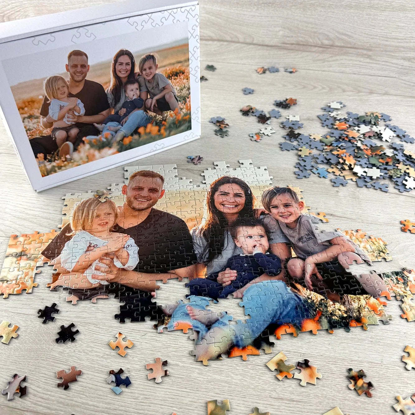 Custom Couple's Memory Photo Puzzle