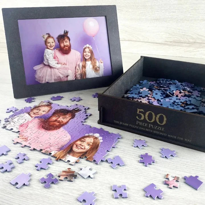 Custom Couple's Memory Photo Puzzle