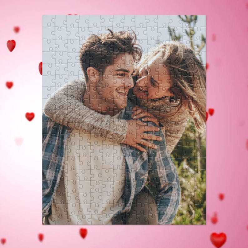 Custom Couple's Memory Photo Puzzle