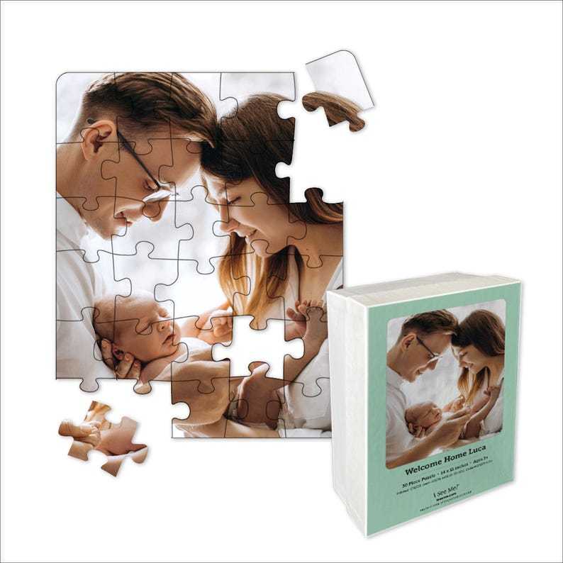 Custom Couple's Memory Photo Puzzle