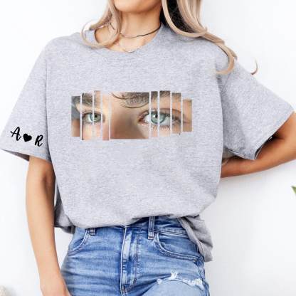 Custom Eyes Shirt, Couples Matching Shirts