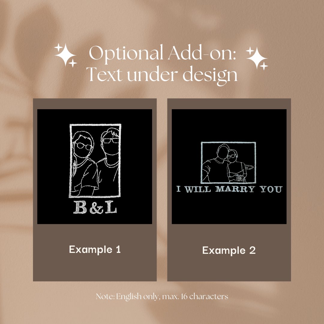 'memory' - Custom Couple/Group Embroidered Hoodie