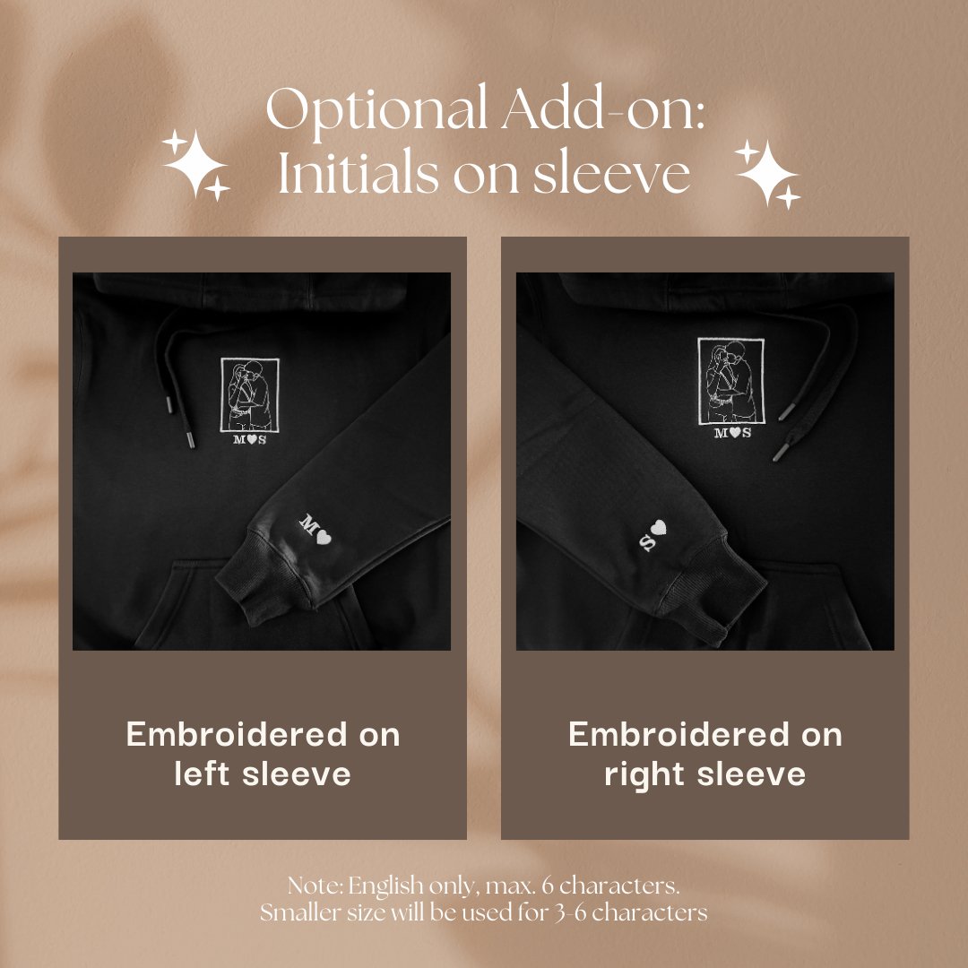 'memory' - Custom Couple/Group Embroidered Hoodie