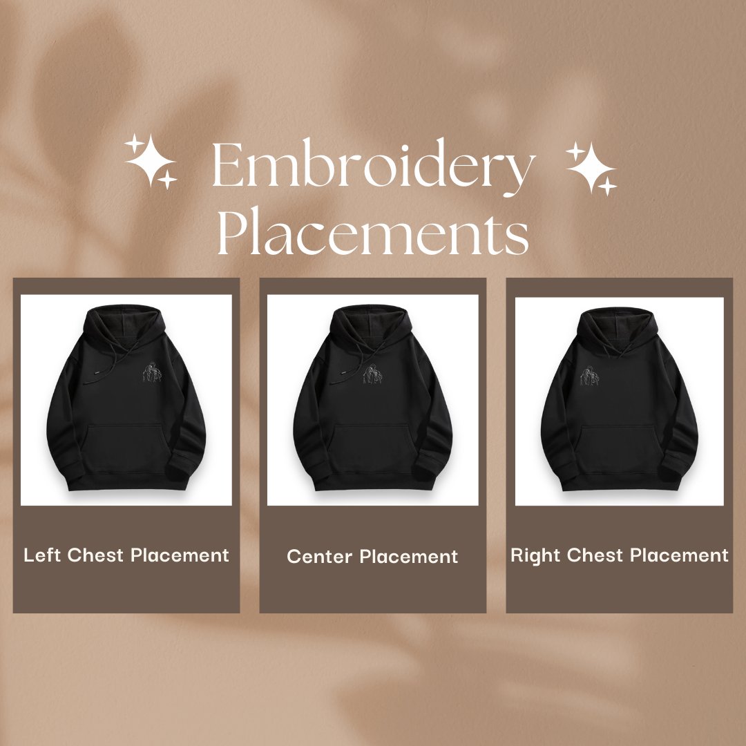 'memory' - Custom Couple/Group Embroidered Hoodie