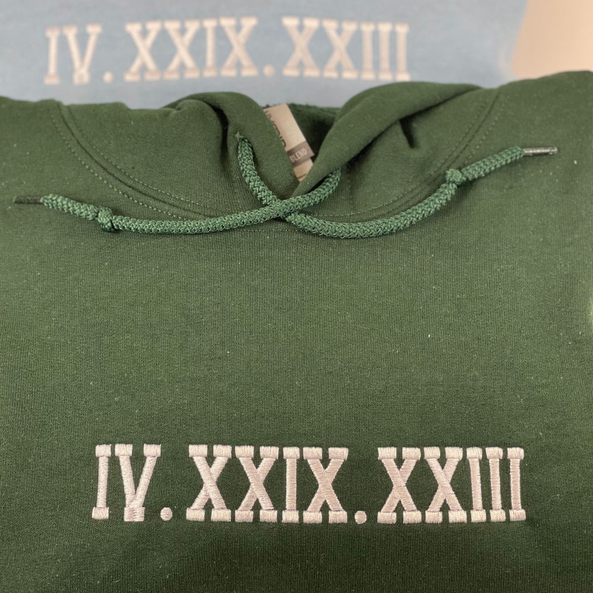 Personalized Embroidered Roman Numerals Sweatshirt