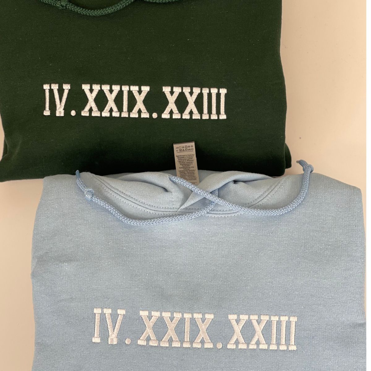 Personalized Embroidered Roman Numerals Sweatshirt
