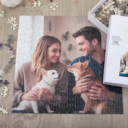 Custom Couple's Memory Photo Puzzle