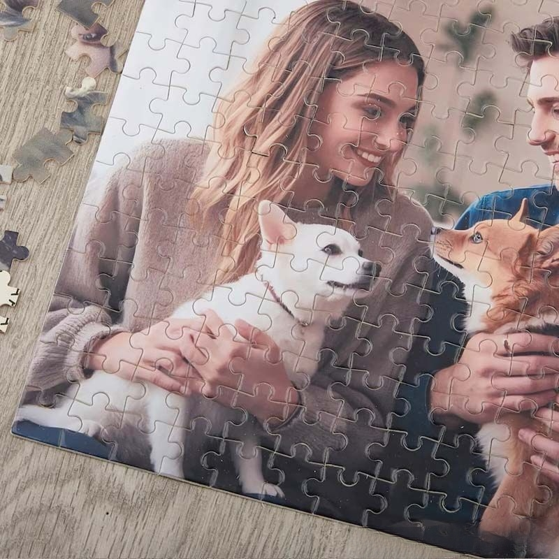 Custom Couple's Memory Photo Puzzle