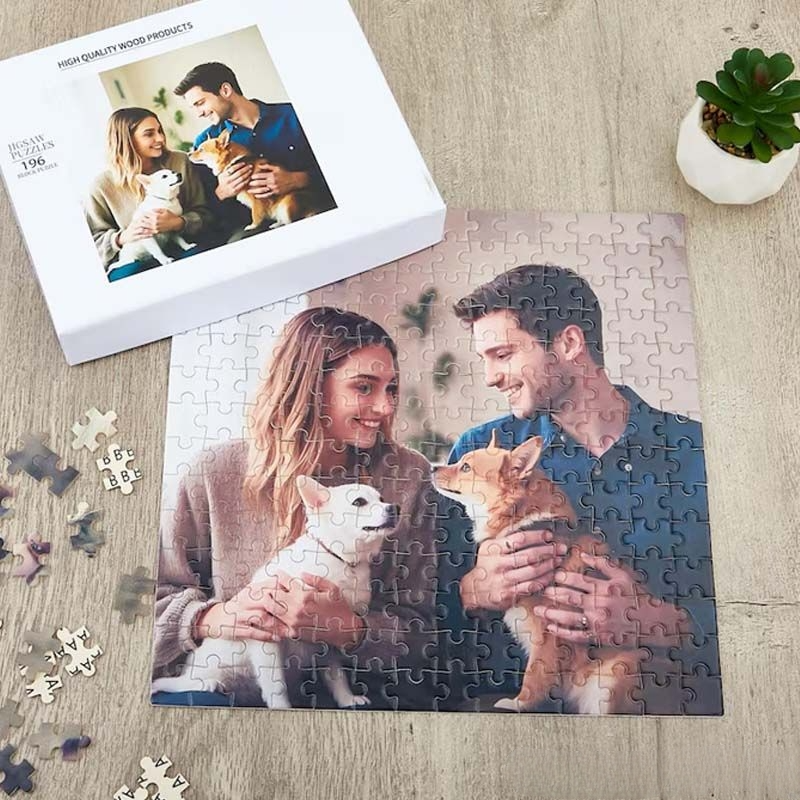 Custom Couple's Memory Photo Puzzle