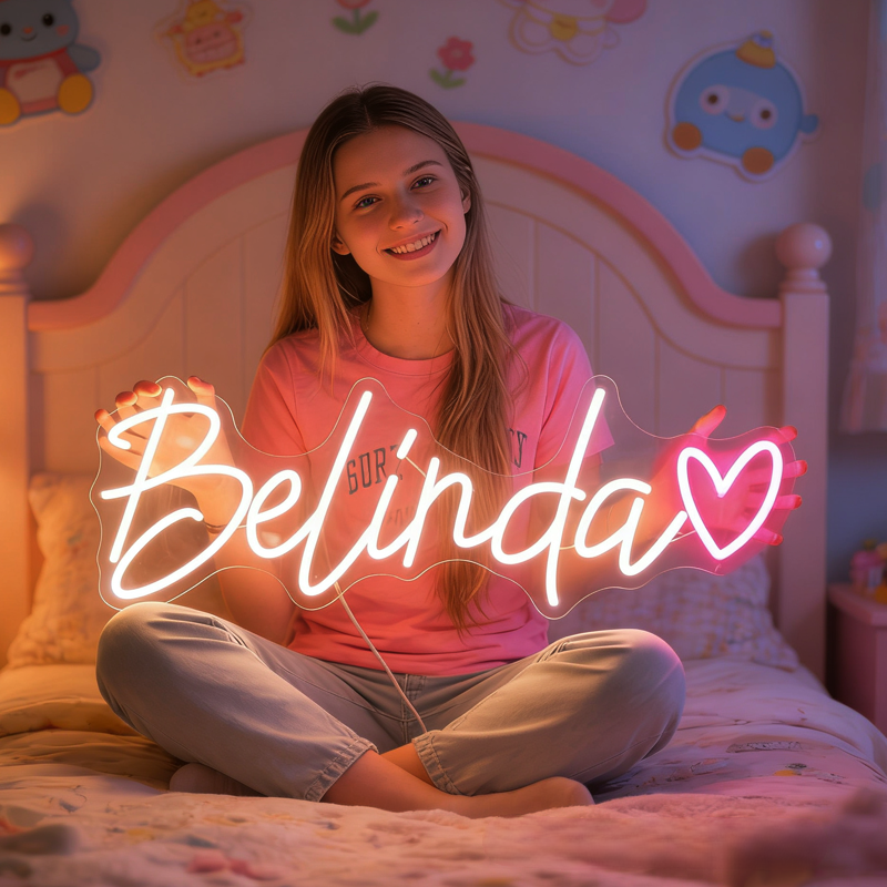 Personalized Neon Sign Last Name Neon Sign Gift For Her