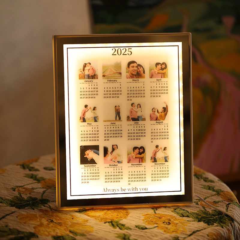 Personalized Picture Night Light With Custom Date Romantic Present For Sweet Couples