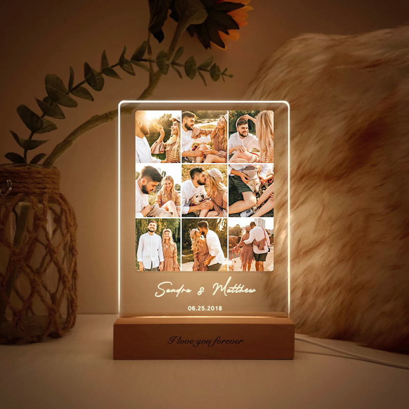 Personalized Picture Acrylic Lamp Best And Stylish Gift for Valentine's Day