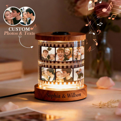 Personalizedmusic Film Night Light With Engraving Option – The Perfect Valentine's Day Gift For Couples