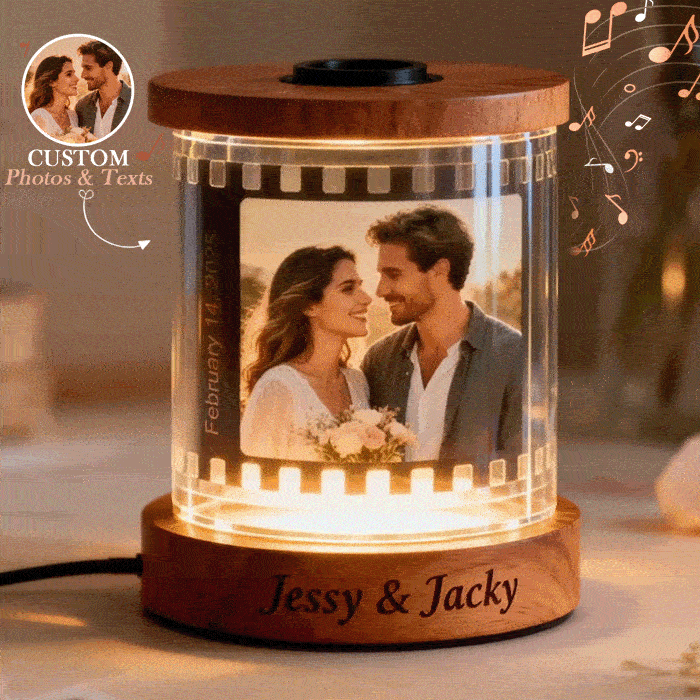 Personalizedmusic Film Night Light With Engraving Option – The Perfect Valentine's Day Gift For Couples