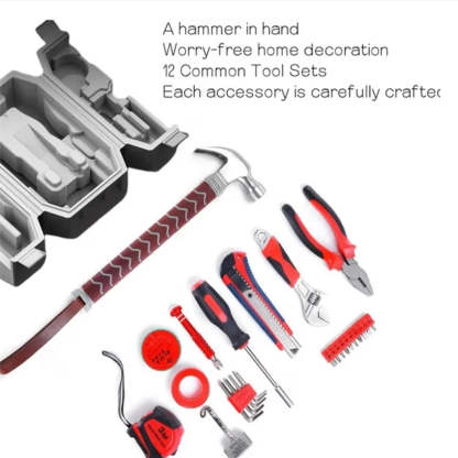 Personalized Hammer And Single-Handle Tool Kit, The Perfect Gift For Your Boyfriend Or For Father's Day.