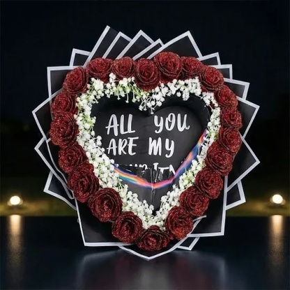 Everlasting Glitter Roses - Burnaway Edition