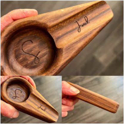 Personalized Name Walnut Cigar Ash Tray