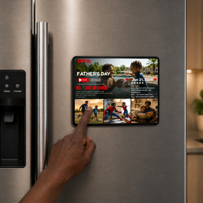 Custom Dadflix FATHER'S DAY Fridge Magnet: Personalized Father's Day Gift
