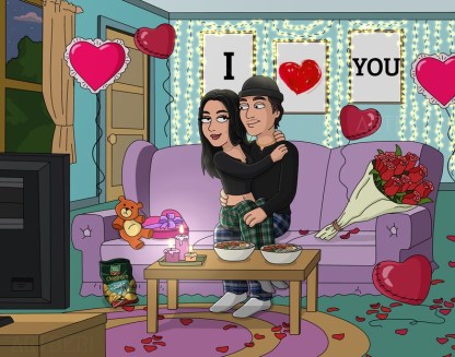 Personalized Family Portrait Photo Cartoon Illustration