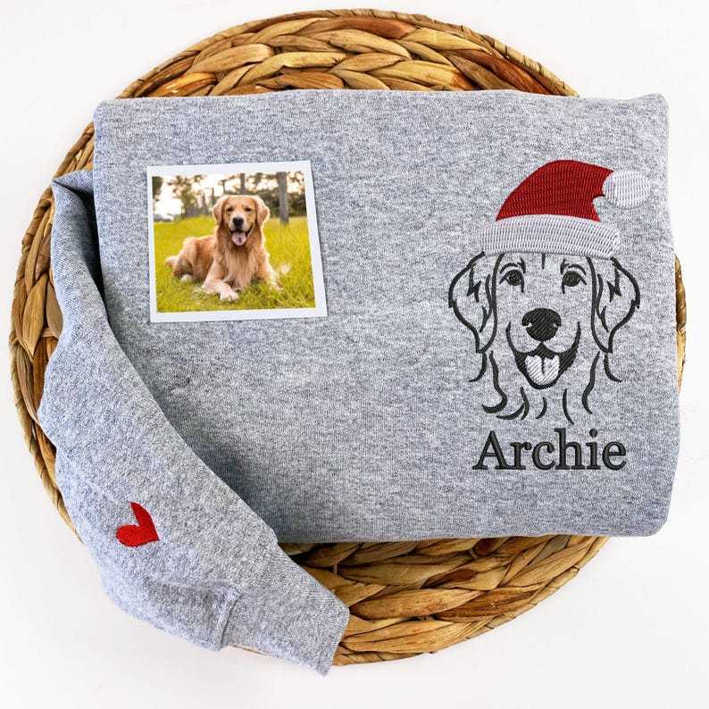 Custom Pet Lines Embroidered Sweatshirt/Hoodie