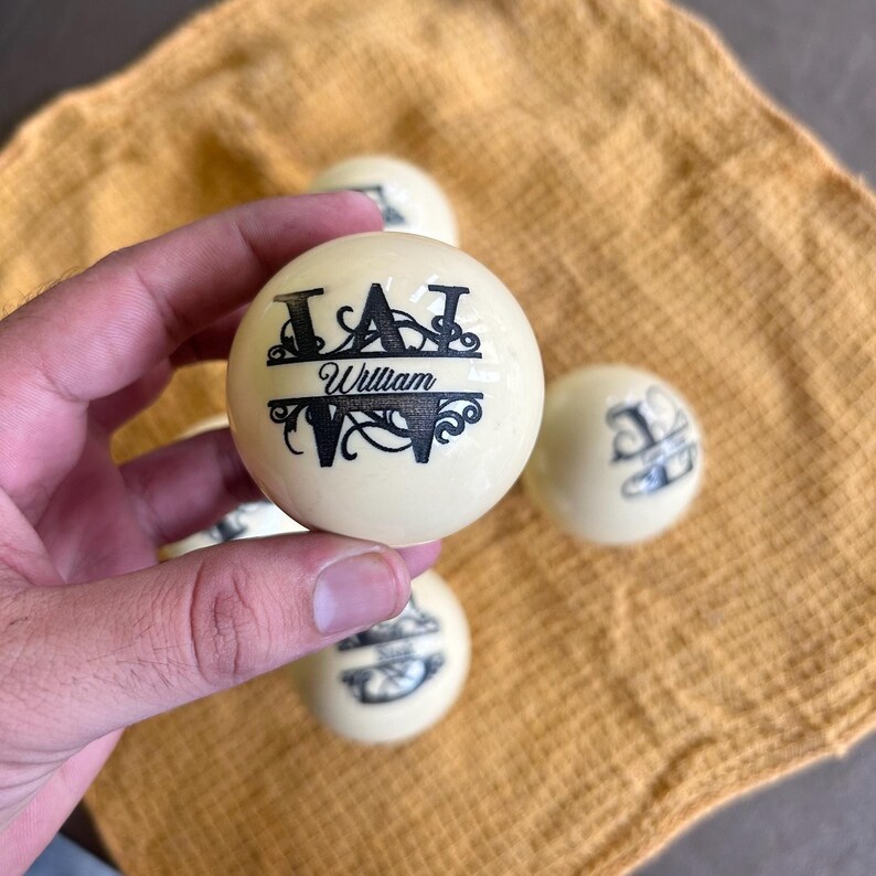 Engraved Cue Ball, Billiards Cue Ball, Best Gift For Dad, Father Day Gifts