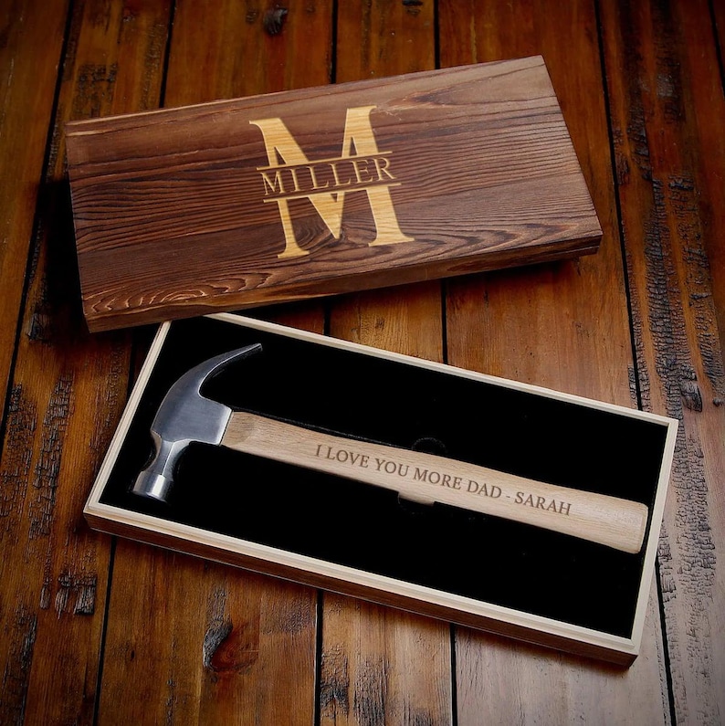 Bonds Built Personalized Gift For Dad - Custom Hammer And Case Gift To Father