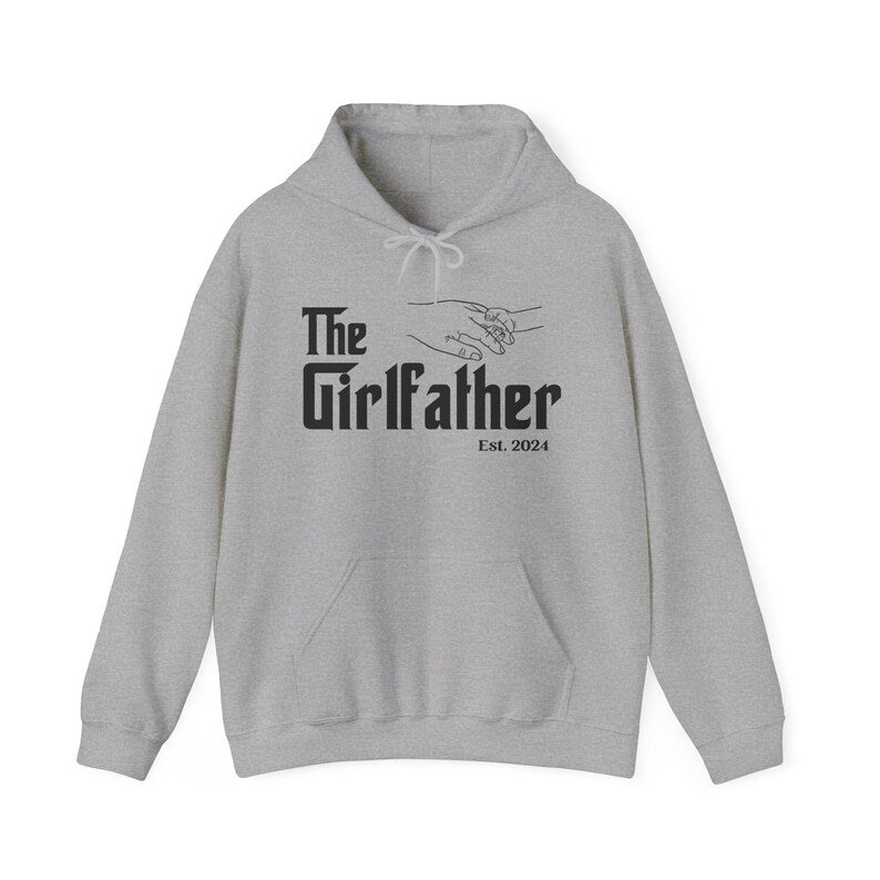 The Girlfather Hoodie, Personalized Dad of Girl Hoodie, Gift for Dad of Girls, Fathers Day Hoodie