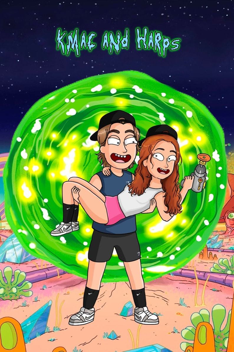 Personalized Couple Portrait Photo Cartoon Illustration, Birthday and Anniversary Gift