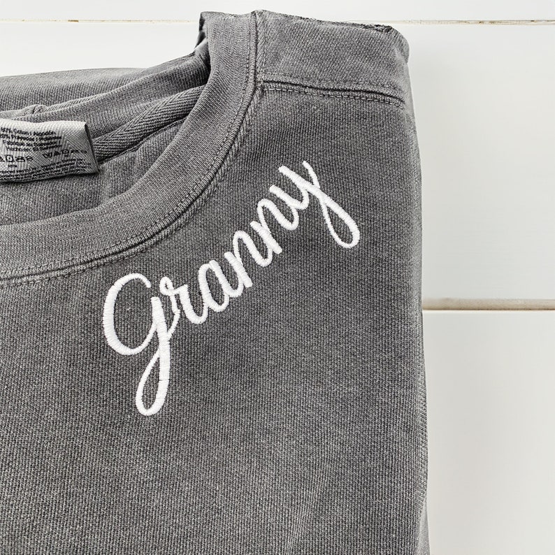 Custom Embroidered Mimi Sweatshirt with Grandkids Name