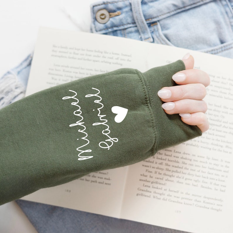 Personalized Dad Long Sleeve Hoodie, Custom Dad Hoodie With Kids Names, Gift for Dad