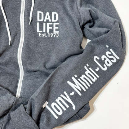 Dad Sweatshirt Hoodie, Dad Zip Up, Personalized Gifts, Father’s Day Gift