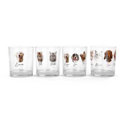Custom Pet Bar Glass,Pet Photo Whiskey Glass