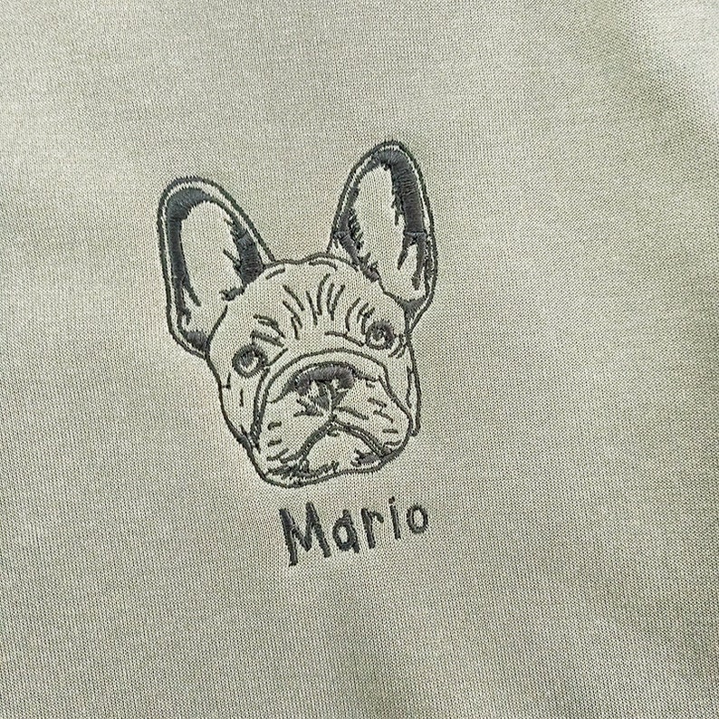 Personalized Pet Face Name Portraits Photo Sweatshirt – Custom Pet Lover Apparel