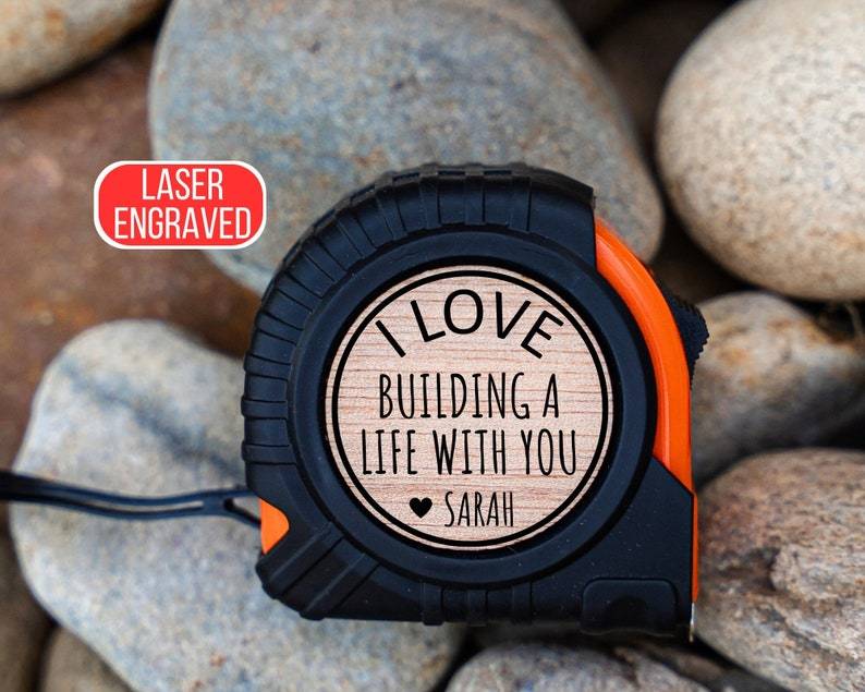 Tape Measure Hammer Set Personalized for Papa