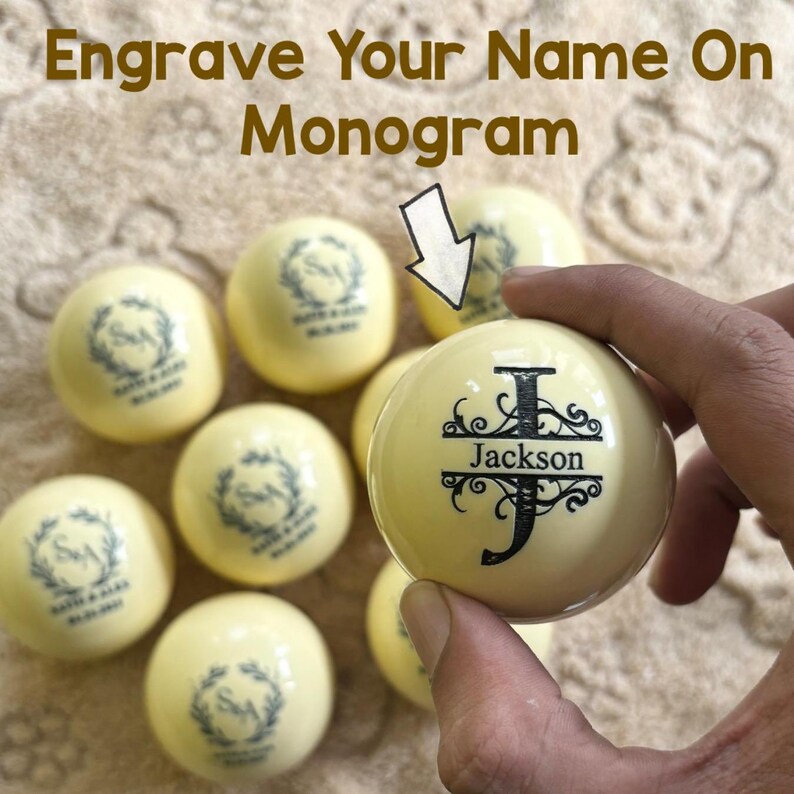Engraved Cue Ball, Billiards Cue Ball, Best Gift For Dad, Father Day Gifts