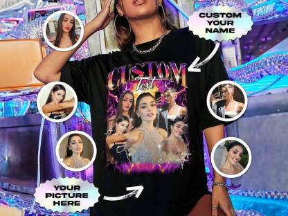Custom Photo Vintage Tee For Girlfriend/Boyfriend